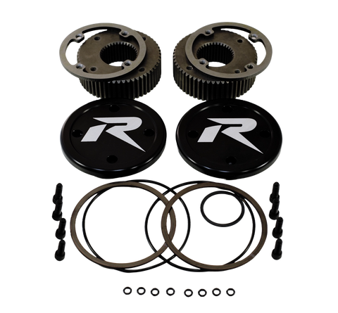 Drive Flange Kit Dana 60 35  Spline w/Hardware and Black Caps Revolution Gear